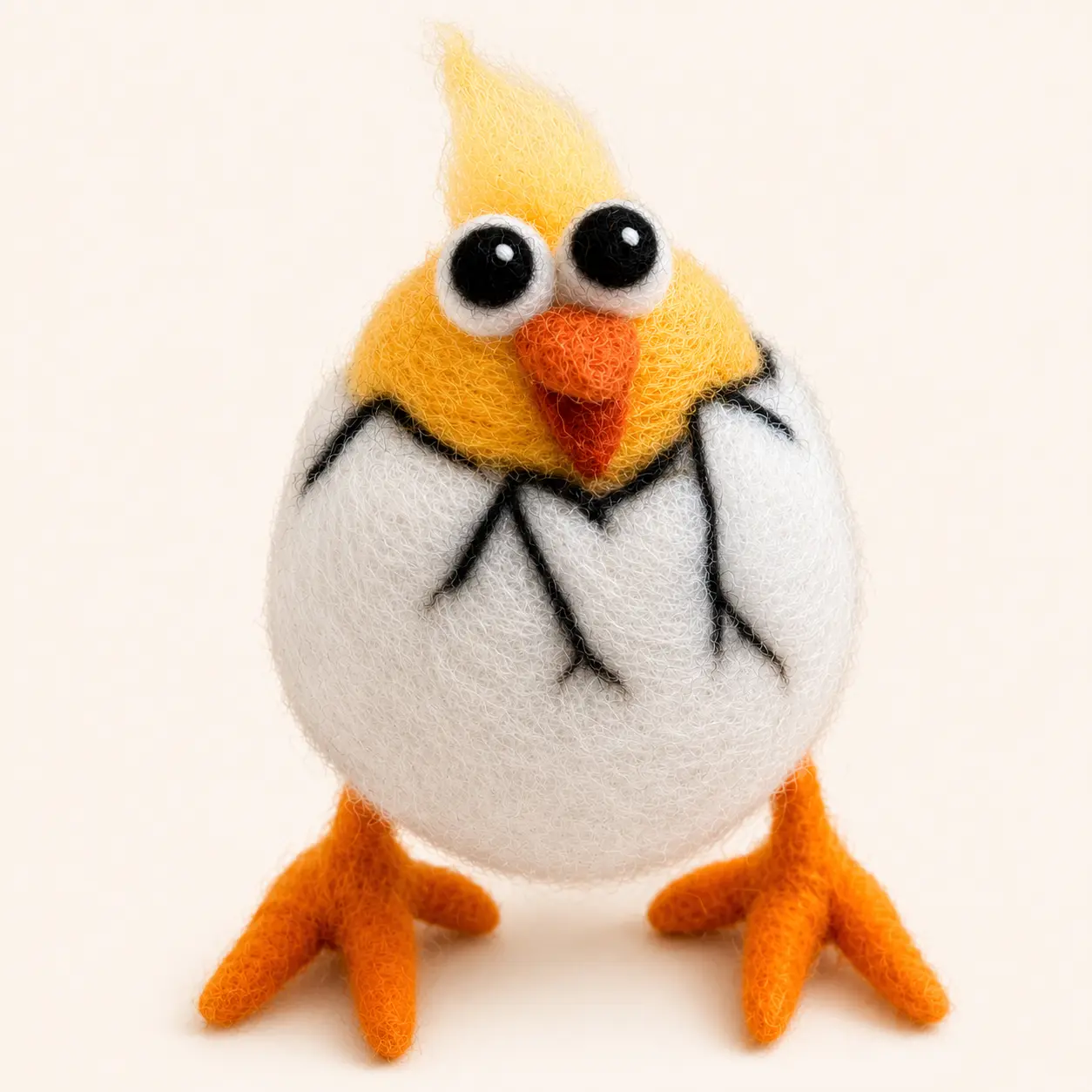 Pintinho de feltro